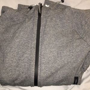 Medium Grey Gap Fit Full-Zip Hoodie